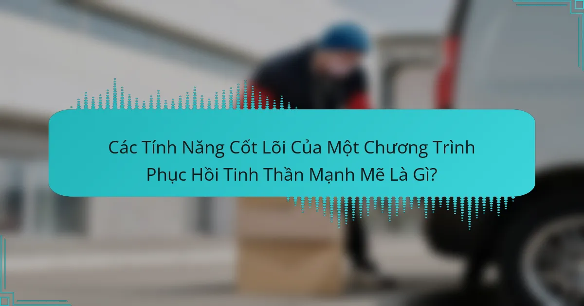Các Tính Năng Cốt Lõi Của Một Chương Trình Phục Hồi Tinh Thần Mạnh Mẽ Là Gì?